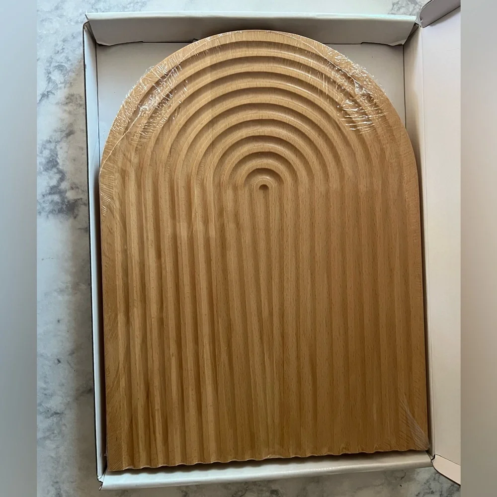 New Arch design tray wooden decorative servings tray cutting charcuterie board - Picture 9 of 13